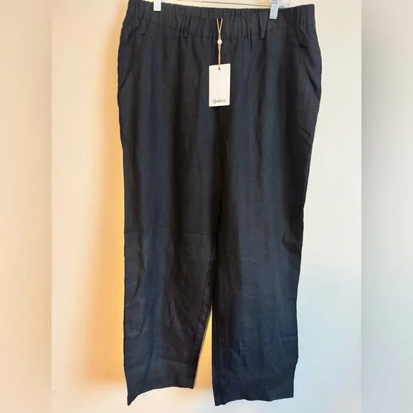 Quince 100% European Linen
Pants Black large nwt resort wear - Picture 2 of 7